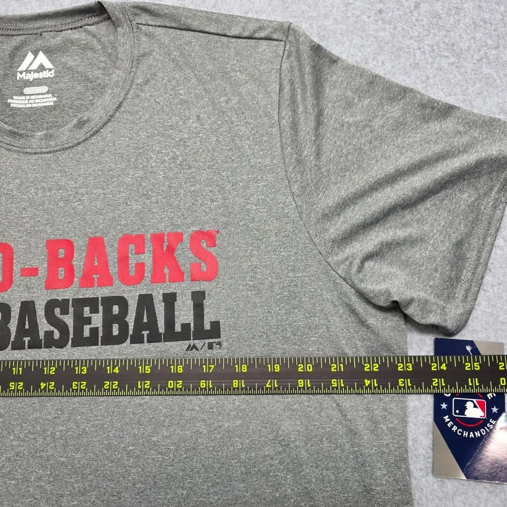 Majestic Arizona Diamondbacks T Shirt Mens‎ XL Gray NEW MLB Baseball Graphic Tee